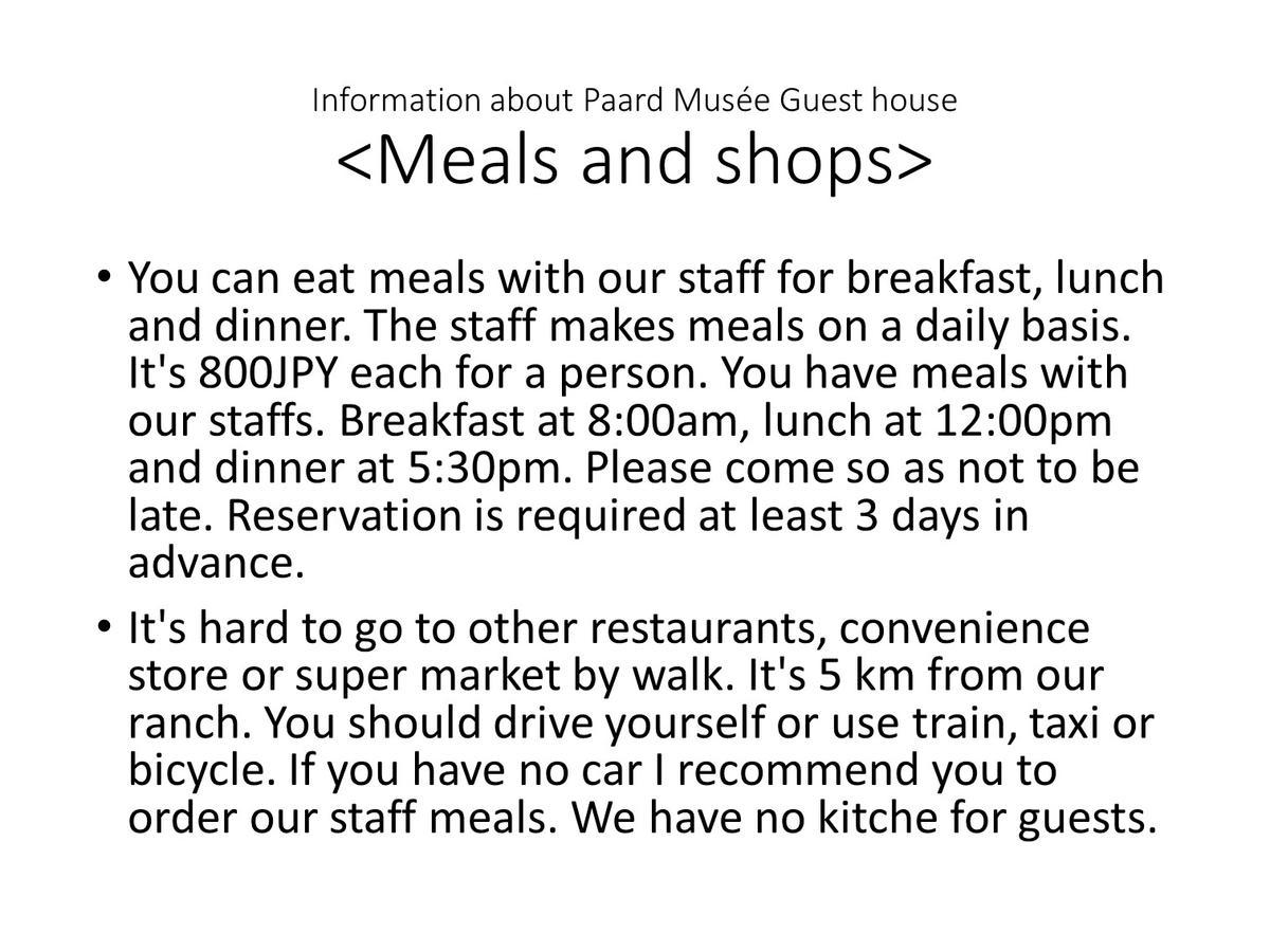 Paard Musee Guest House Nanae Екстер'єр фото